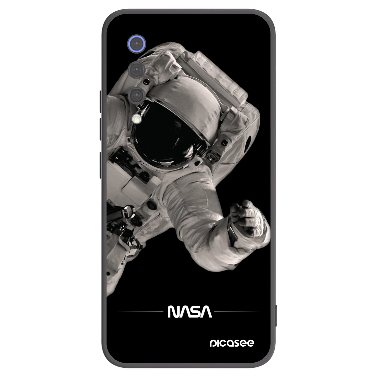 Picasee Μαύρη θήκη σιλικόνης για Xiaomi Mi 9 SE - Astronaut Big