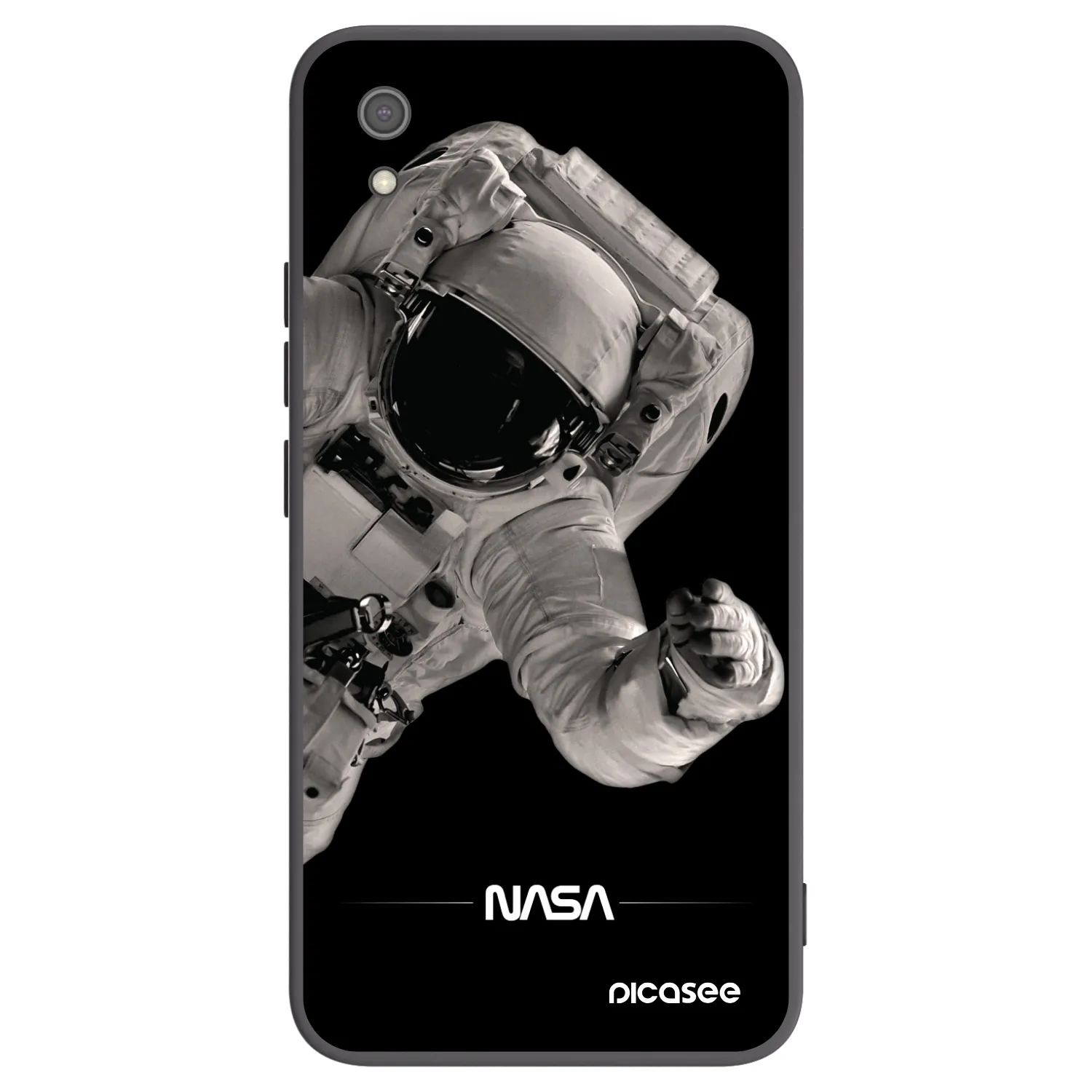 Picasee Μαύρη θήκη σιλικόνης για Xiaomi Redmi 7A - Astronaut Big