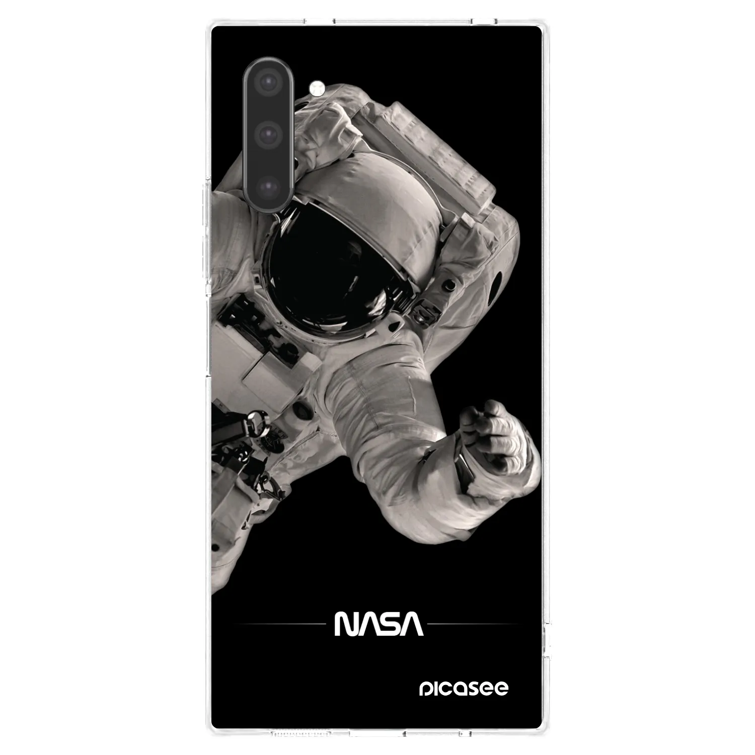 Picasee διαφανής θήκη σιλικόνης Samsung Galaxy Note 10 N970F - Astronaut Big