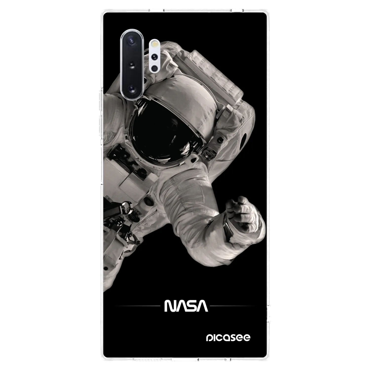 Picasee διαφανής θήκη σιλικόνης Samsung Galaxy Note 10+ N975F - Astronaut Big