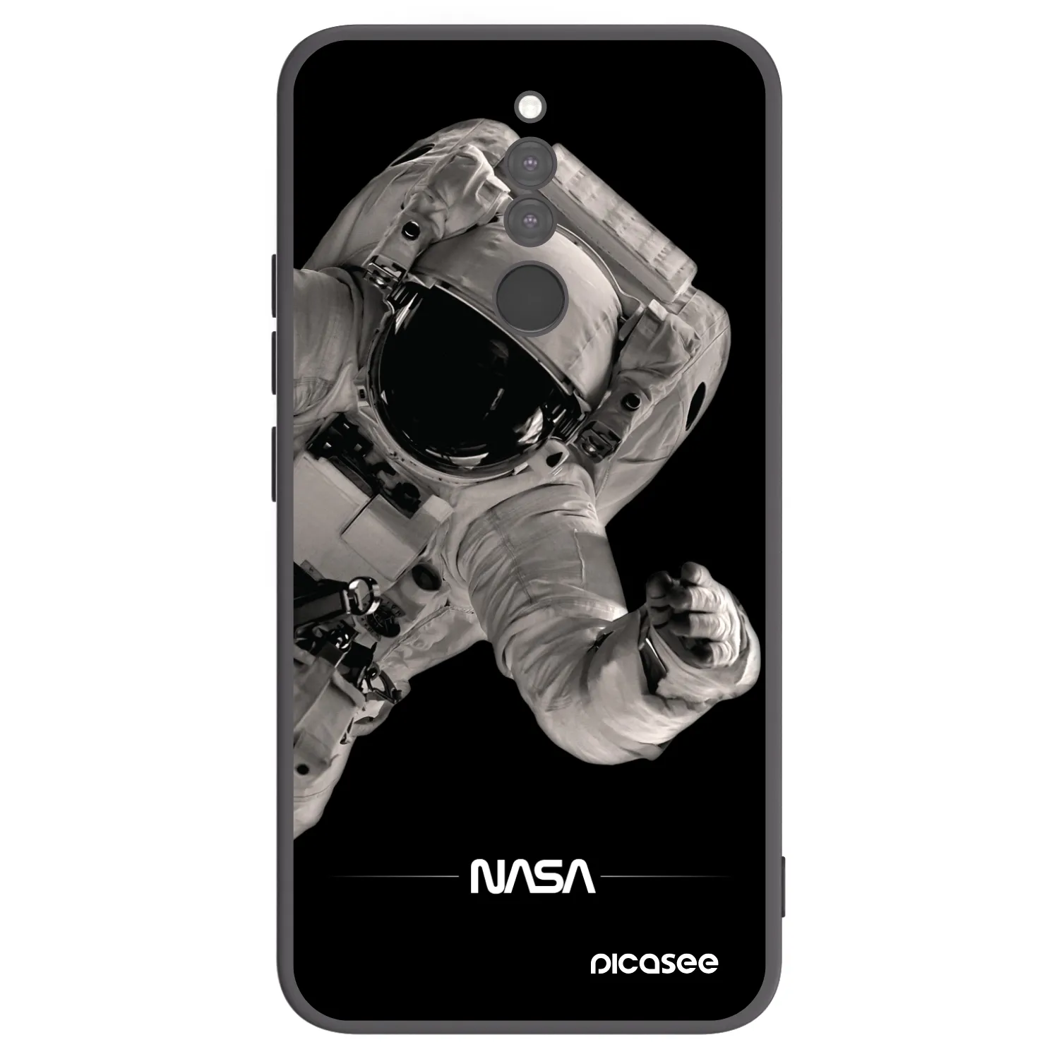 Picasee Μαύρη θήκη σιλικόνης για Xiaomi Redmi 8 - Astronaut Big