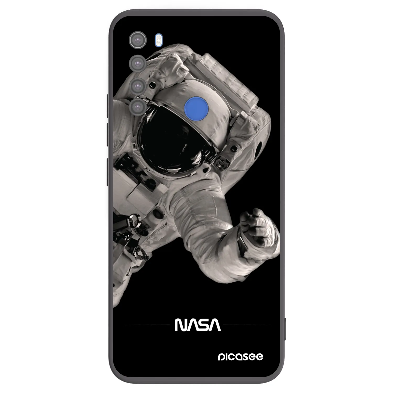 Picasee Μαύρη θήκη σιλικόνης για Xiaomi Redmi Note 8T - Astronaut Big