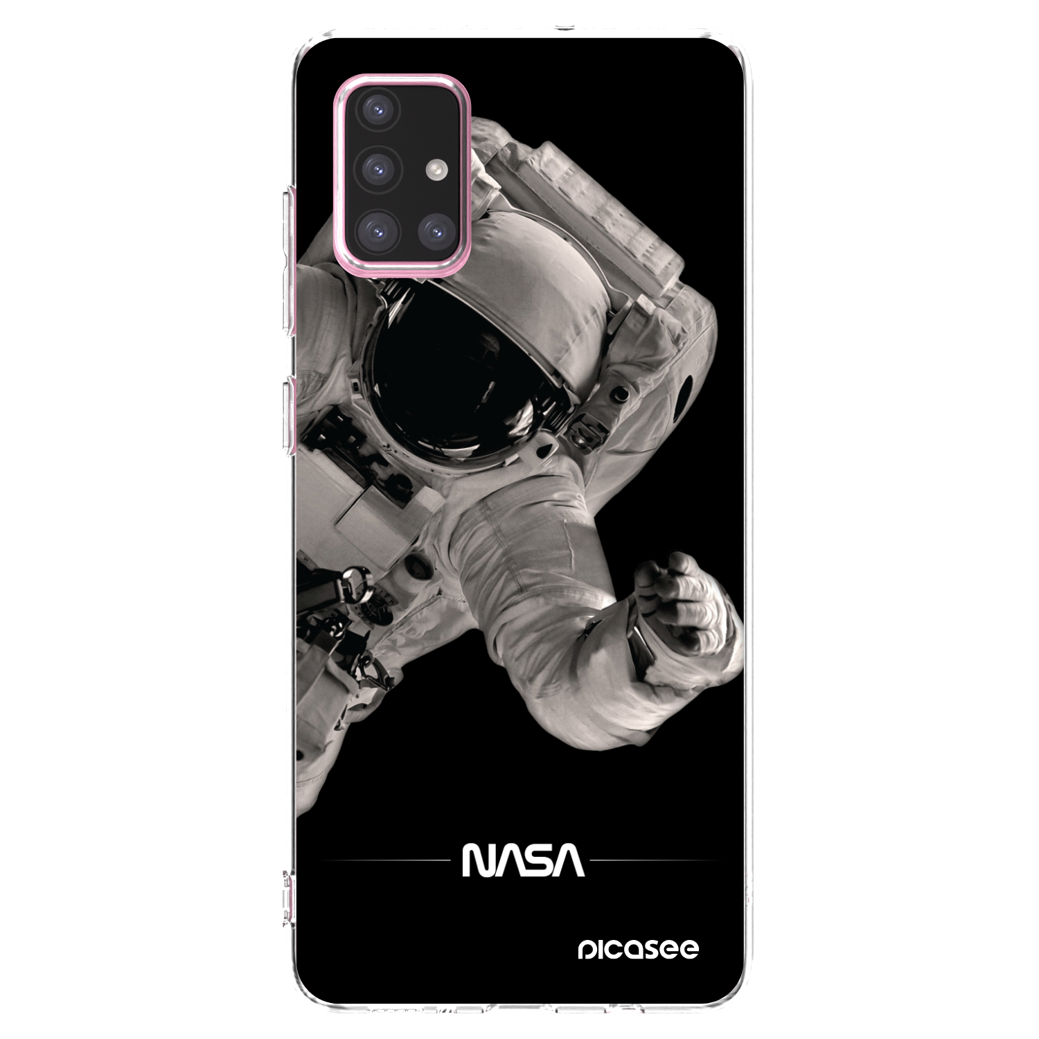 Picasee διαφανής θήκη σιλικόνης Samsung Galaxy A71 A715F - Astronaut Big