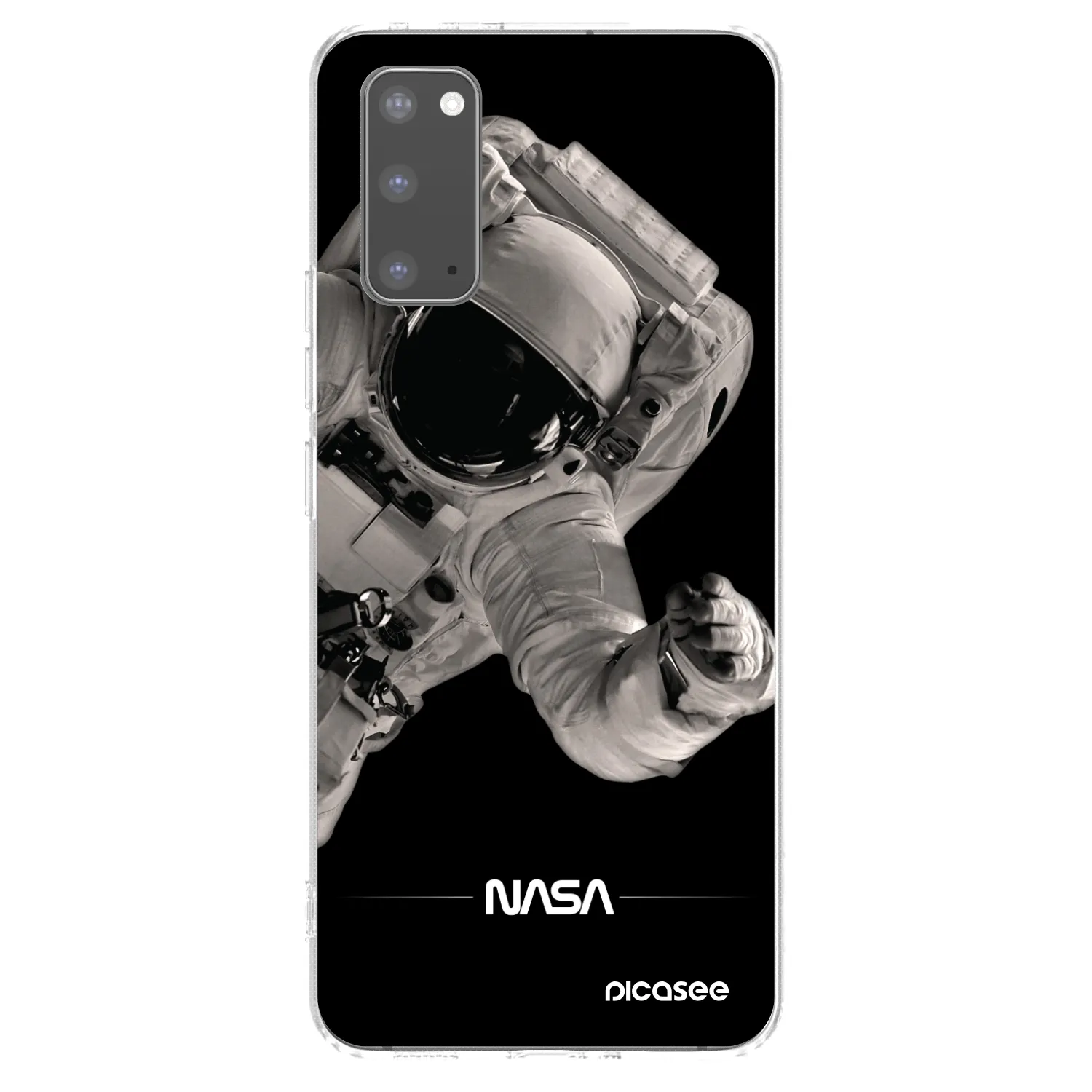 Picasee διαφανής θήκη σιλικόνης Samsung Galaxy S20 G980F - Astronaut Big