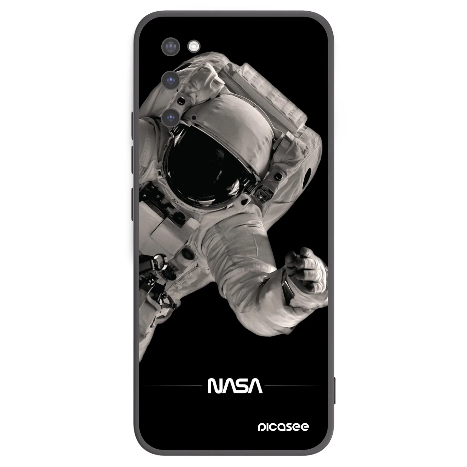 Picasee Μαύρη θήκη σιλικόνης για Samsung Galaxy S20 G980F - Astronaut Big