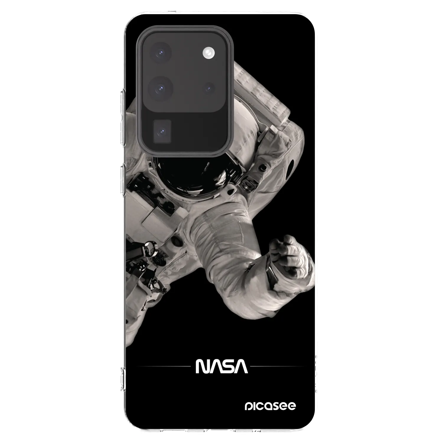 Picasee διαφανής θήκη σιλικόνης Samsung Galaxy S20 Ultra 5G G988F - Astronaut Big