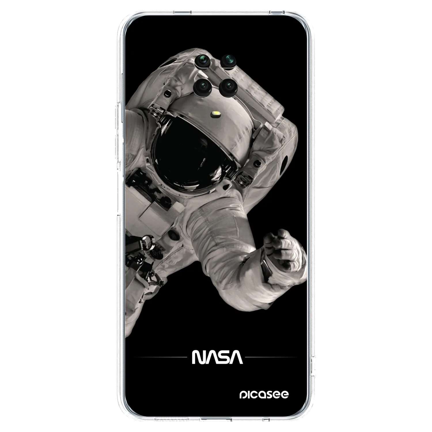 Picasee διαφανής θήκη σιλικόνης Xiaomi Redmi Note 9 Pro - Astronaut Big