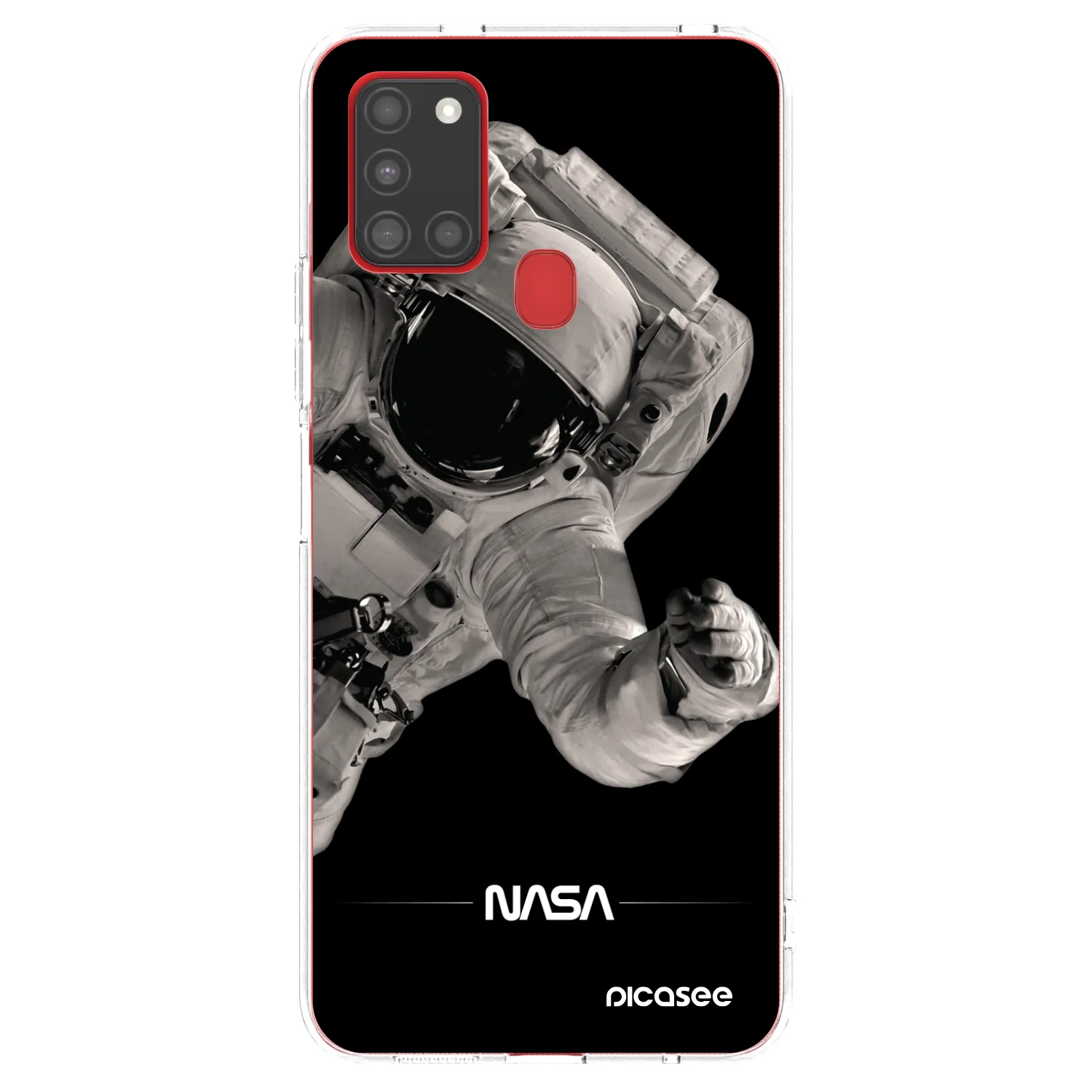 Picasee διαφανής θήκη σιλικόνης Samsung Galaxy A21s - Astronaut Big