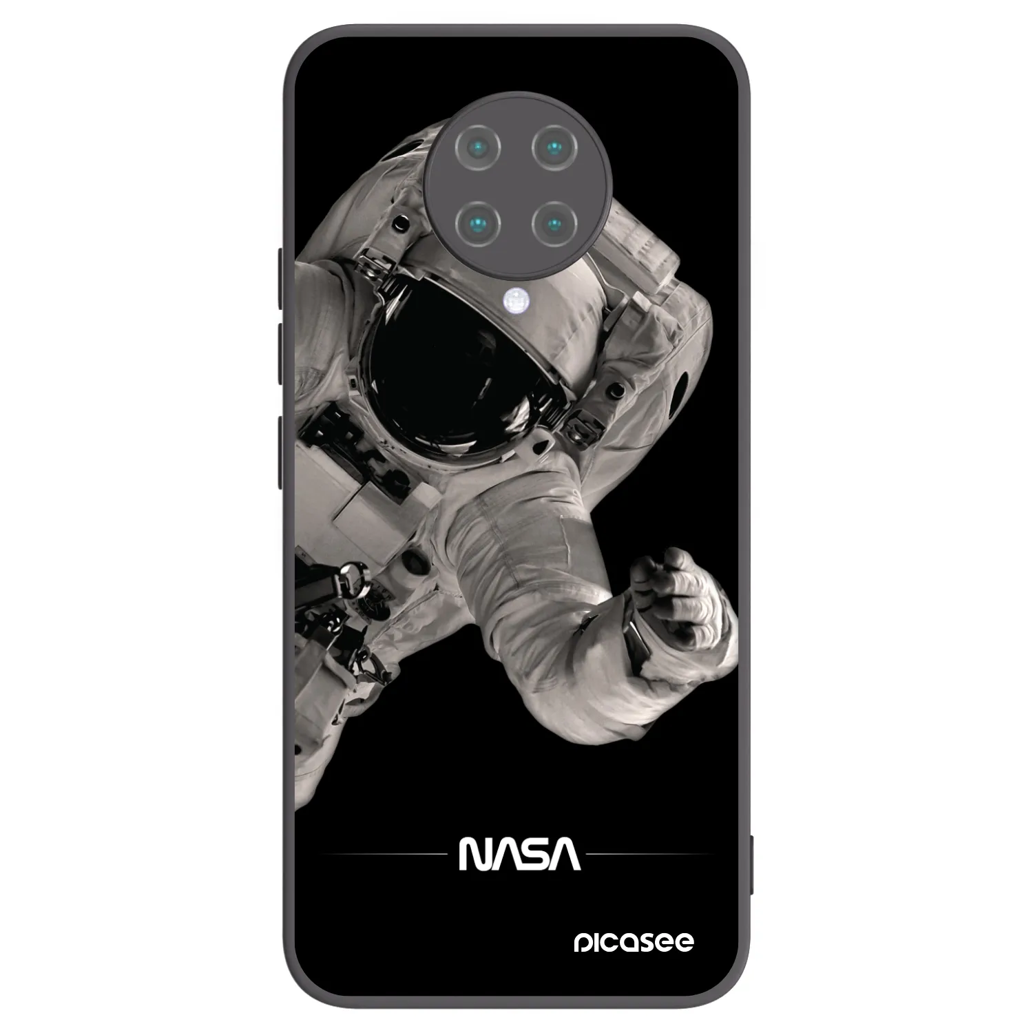 Picasee Μαύρη θήκη σιλικόνης για Xiaomi Poco F2 Pro - Astronaut Big