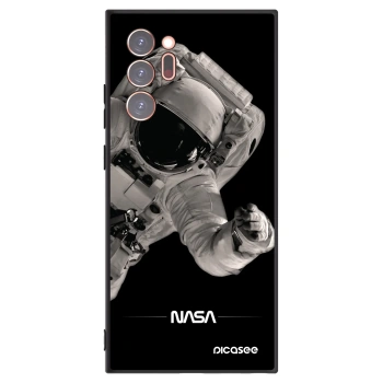 Picasee Μαύρη θήκη σιλικόνης για Samsung Galaxy Note 20 Ultra - Astronaut Big