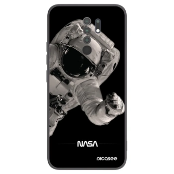 Picasee Μαύρη θήκη σιλικόνης για Xiaomi Redmi 9 - Astronaut Big