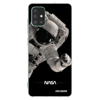 Picasee διαφανής θήκη σιλικόνης Samsung Galaxy M51 M515F - Astronaut Big