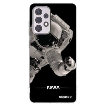 Picasee διαφανής θήκη σιλικόνης Samsung Galaxy A52 5G A525F - Astronaut Big
