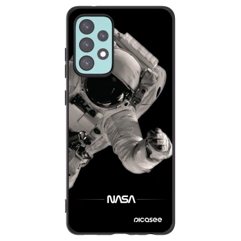 Picasee Μαύρη θήκη σιλικόνης για Samsung Galaxy A72 A725F - Astronaut Big