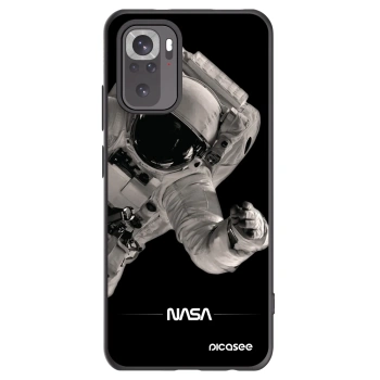 Picasee Μαύρη θήκη σιλικόνης για Xiaomi Redmi Note 10S - Astronaut Big