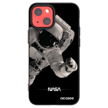 Picasee Μαύρη θήκη σιλικόνης για Apple iPhone 13 mini - Astronaut Big