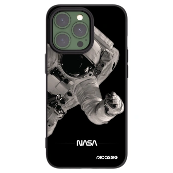 Picasee Μαύρη θήκη σιλικόνης για Apple iPhone 13 Pro - Astronaut Big