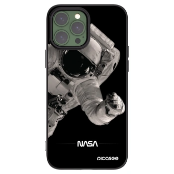 Picasee Μαύρη θήκη σιλικόνης για Apple iPhone 13 Pro Max - Astronaut Big