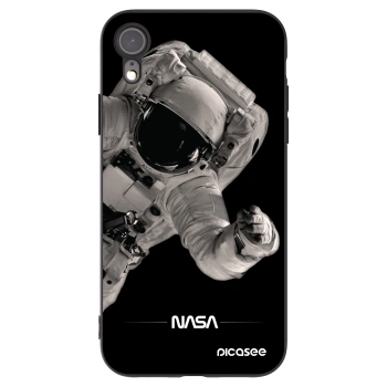 Picasee Μαύρη θήκη σιλικόνης για Apple iPhone XR - Astronaut Big