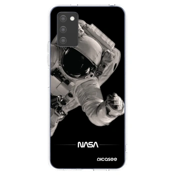 Picasee διαφανής θήκη σιλικόνης Samsung Galaxy A02s A025G - Astronaut Big