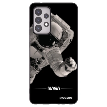 Picasee Μαύρη θήκη σιλικόνης για Samsung Galaxy A52s 5G A528B - Astronaut Big