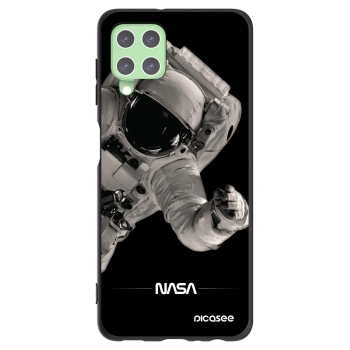 Picasee Μαύρη θήκη σιλικόνης για Samsung Galaxy A22 A225F 4G - Astronaut Big