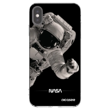Picasee διαφανής θήκη σιλικόνης Apple iPhone XS Max - Astronaut Big