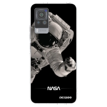Picasee διαφανής θήκη σιλικόνης Vivo X60 Pro 5G - Astronaut Big