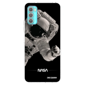 Picasee διαφανής θήκη σιλικόνης Motorola Moto G60 - Astronaut Big
