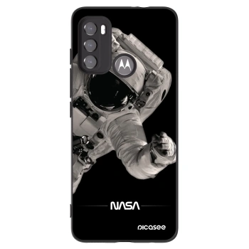 Picasee Μαύρη θήκη σιλικόνης για Motorola Moto G60 - Astronaut Big