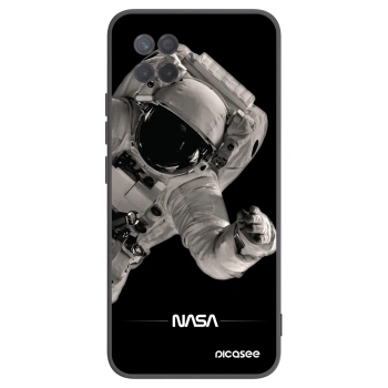 Picasee Μαύρη θήκη σιλικόνης για Realme 8 5G - Astronaut Big