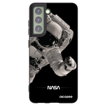 Picasee Μαύρη θήκη σιλικόνης για Samsung Galaxy S21 FE 5G - Astronaut Big