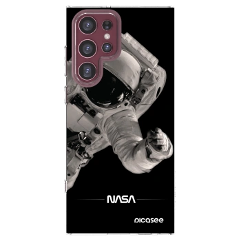 Picasee διαφανής θήκη σιλικόνης Samsung Galaxy S22 Ultra 5G - Astronaut Big