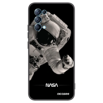 Picasee Μαύρη θήκη σιλικόνης για OPPO Reno 5 5G - Astronaut Big