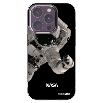 Picasee διαφανής θήκη σιλικόνης Apple iPhone 14 Pro - Astronaut Big