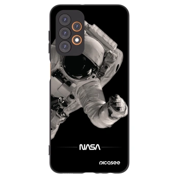 Picasee Μαύρη θήκη σιλικόνης για Samsung Galaxy A23 A236B 5G - Astronaut Big