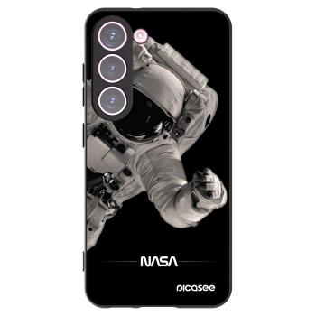 Picasee Μαύρη θήκη σιλικόνης για Samsung Galaxy S23 5G - Astronaut Big
