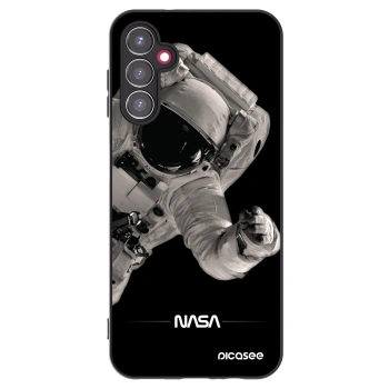Picasee Μαύρη θήκη σιλικόνης για Samsung Galaxy A14 4G A145R - Astronaut Big