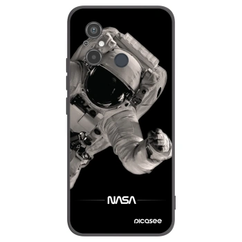 Picasee Μαύρη θήκη σιλικόνης για Xiaomi Redmi 12C - Astronaut Big