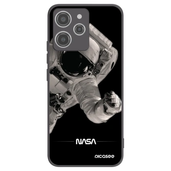 Picasee Μαύρη θήκη σιλικόνης για Xiaomi Redmi 12 4G - Astronaut Big
