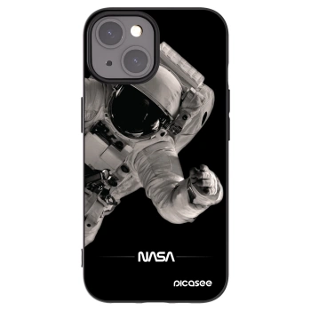 Picasee Μαύρη θήκη σιλικόνης για Apple iPhone 15 - Astronaut Big