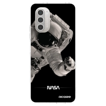 Picasee διαφανής θήκη σιλικόνης Motorola Moto G51 - Astronaut Big