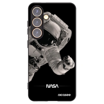 Picasee Μαύρη θήκη σιλικόνης για Samsung Galaxy S24 S921B 5G - Astronaut Big