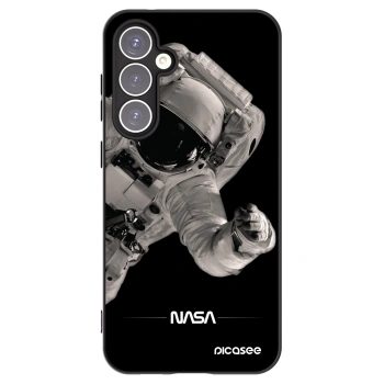 Picasee Μαύρη θήκη σιλικόνης για Samsung Galaxy S23 FE S711B - Astronaut Big