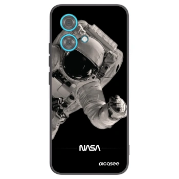 Picasee Μαύρη θήκη σιλικόνης για Motorola Edge 40 Neo - Astronaut Big