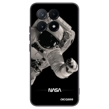 Picasee Μαύρη θήκη σιλικόνης για Xiaomi Poco X6 Pro - Astronaut Big