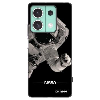 Picasee Μαύρη θήκη σιλικόνης για Xiaomi Redmi Note 13 5G - Astronaut Big