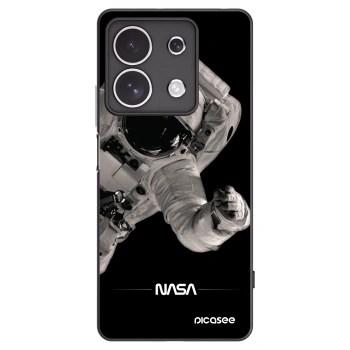 Picasee Μαύρη θήκη σιλικόνης για Xiaomi Redmi Note 13 4G - Astronaut Big