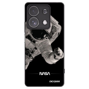 Picasee Μαύρη θήκη σιλικόνης για Xiaomi Redmi Note 13 Pro 4G - Astronaut Big