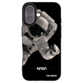 Picasee Μαύρη θήκη σιλικόνης για Apple iPhone 16 - Astronaut Big